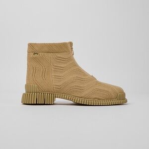 Camper Pix Tencel Beige Ankle Boots Size 39 / US 9